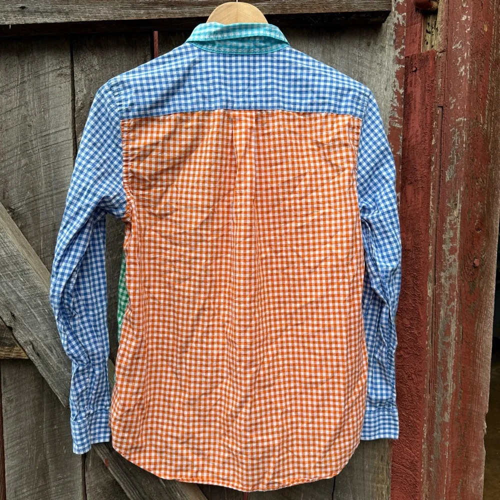 Ralph Lauren Boys Multicolor Gingham Button Down Shirt - Picture 3 of 4